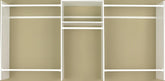 Easy Track RB1448 Basic Starter Closet, 48 to 96 in W, 2-Shelf
